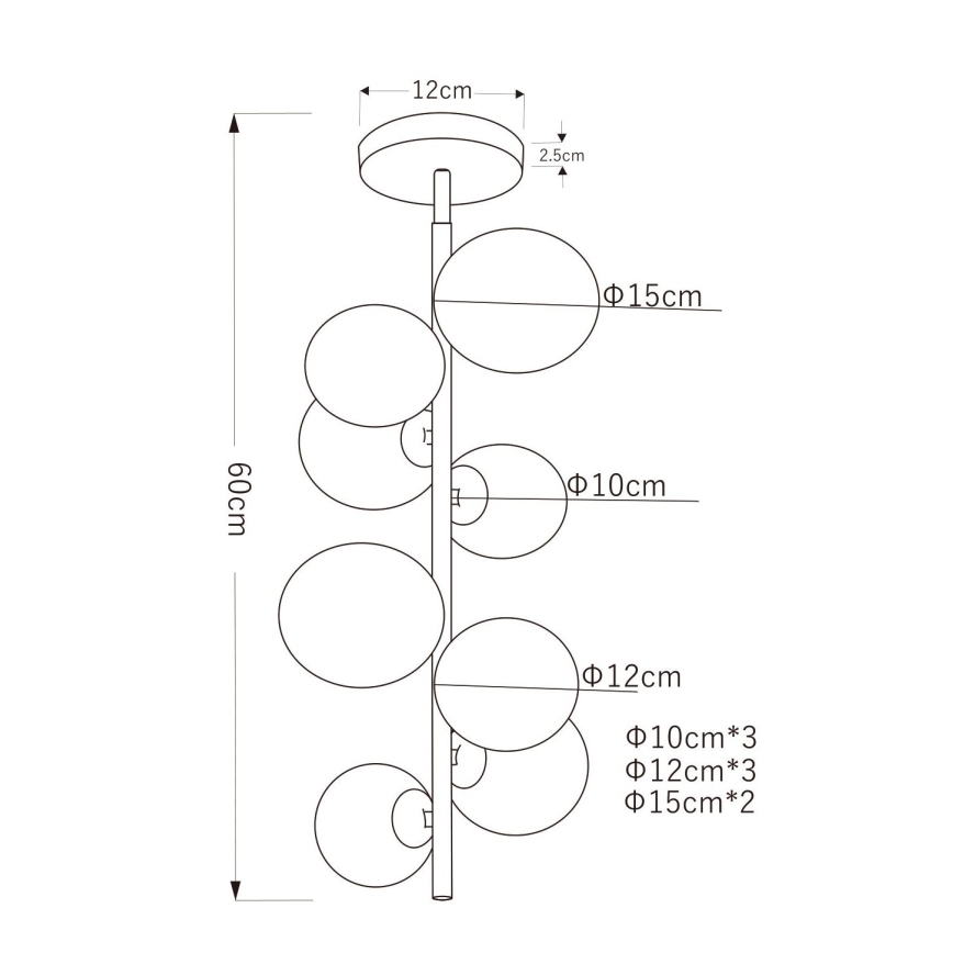 Globo - LED Полилей 8xG9/3W/230V
