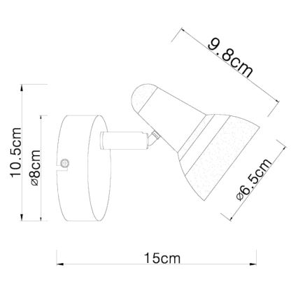 Globo - LED Стенен спот LED/4W/230V