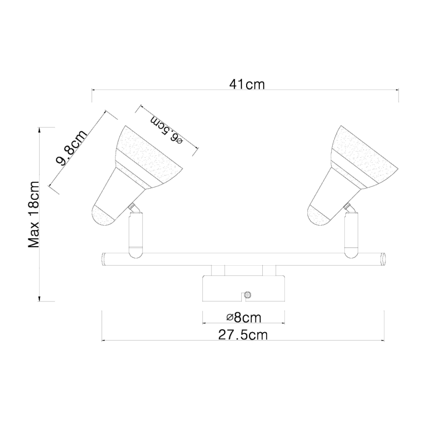 Globo - LED Спот 2xLED/4W/230V лъскав хром