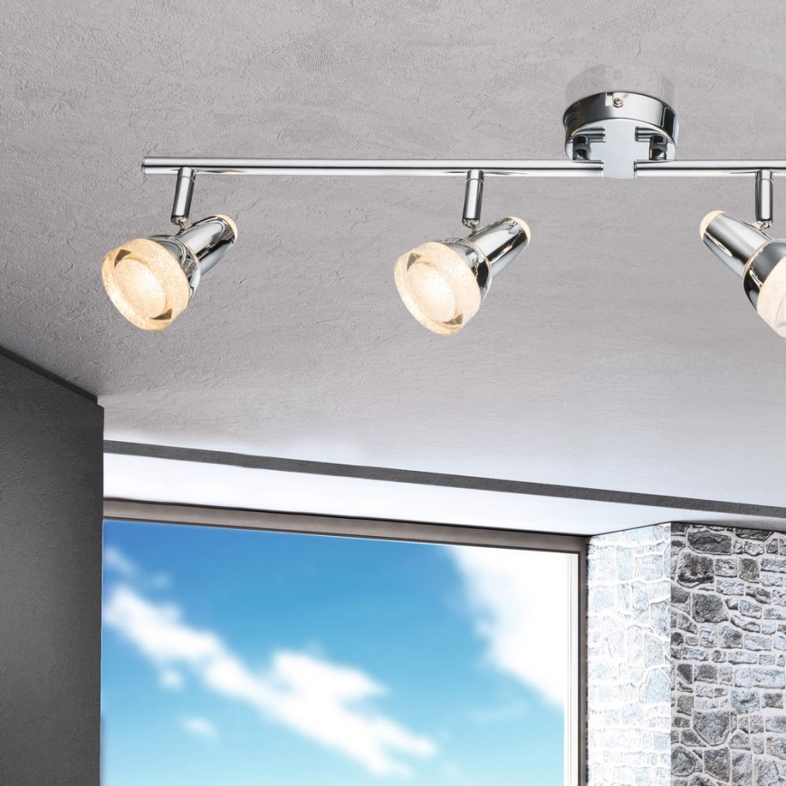 Globo - LED Спот 4xLED/4W/230V лъскав хром