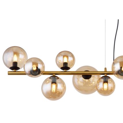 Globo - LED Пендел 13xG9/3,5W/230V опушен/кафяв