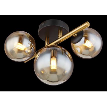 Globo - LED Полилей за повърхностен монтаж RIHA 3xG9/3,5W/230V месинг