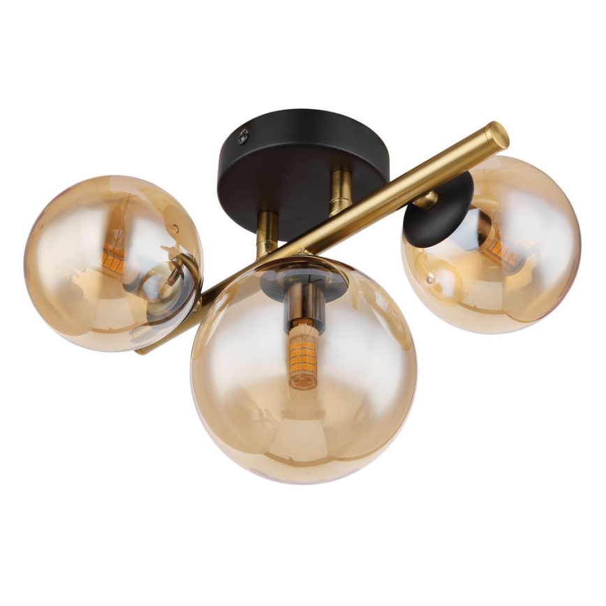 Globo - LED Полилей за повърхностен монтаж RIHA 3xG9/3,5W/230V месинг