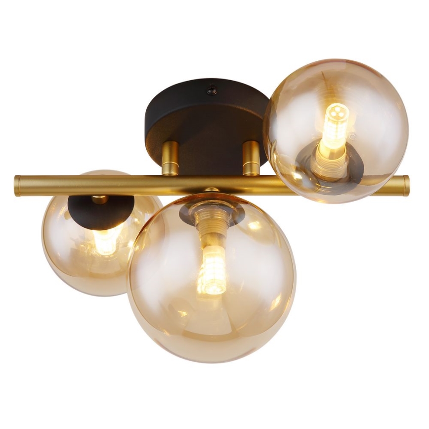 Globo - LED Полилей за повърхностен монтаж RIHA 3xG9/3,5W/230V месинг
