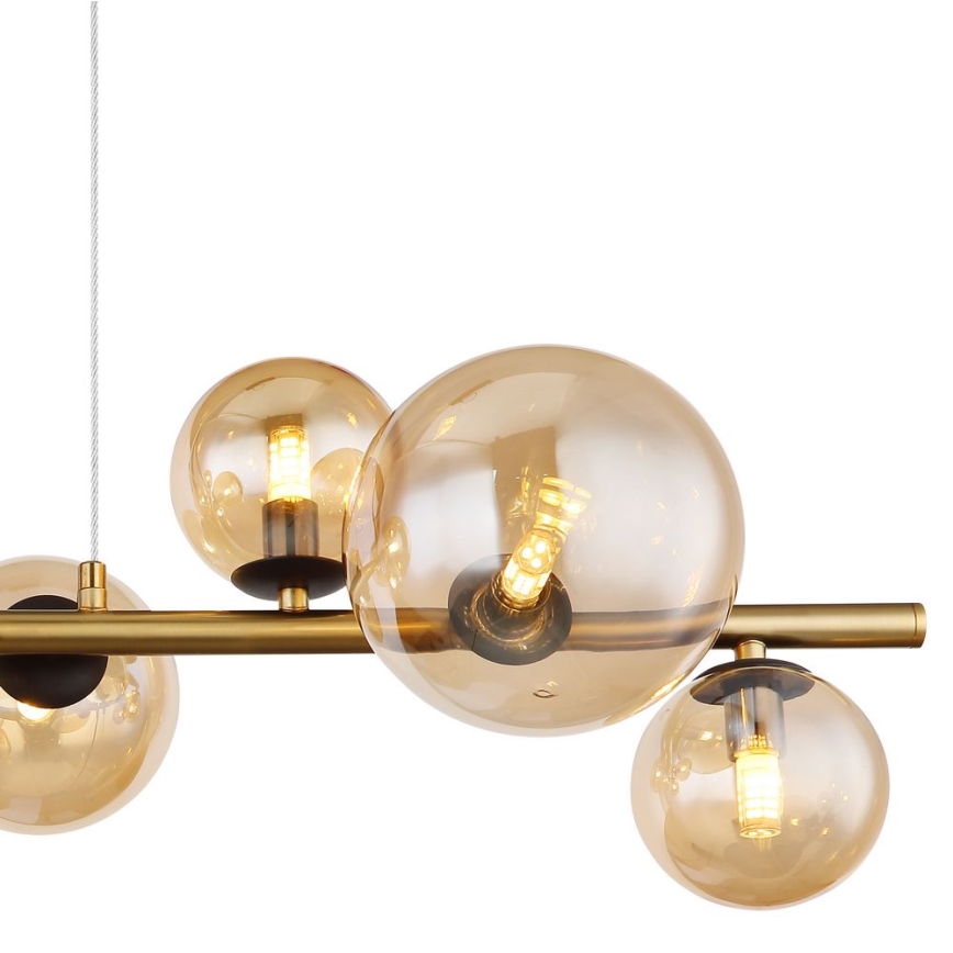 Globo - LED Пендел 9xG9/3W/230V месинг