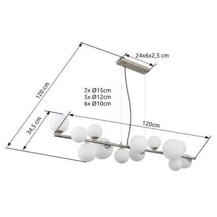Globo - LED Лампион 13xG9/3,5W/230V бял