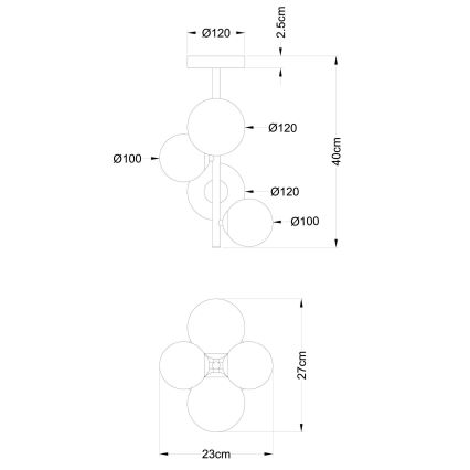 Globo - LED Полилей 4xG9/3W/230V матов хром