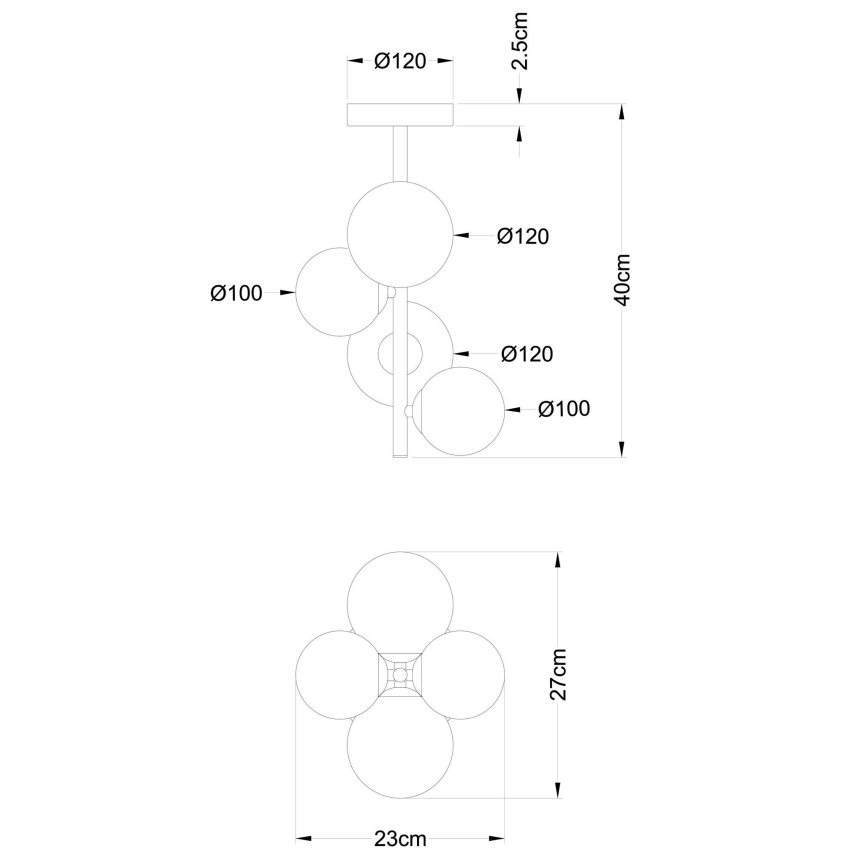 Globo - LED Полилей 4xG9/3W/230V матов хром