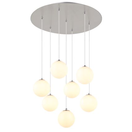 Globo - LED Пендел 7xG9/3,5W/230V бял