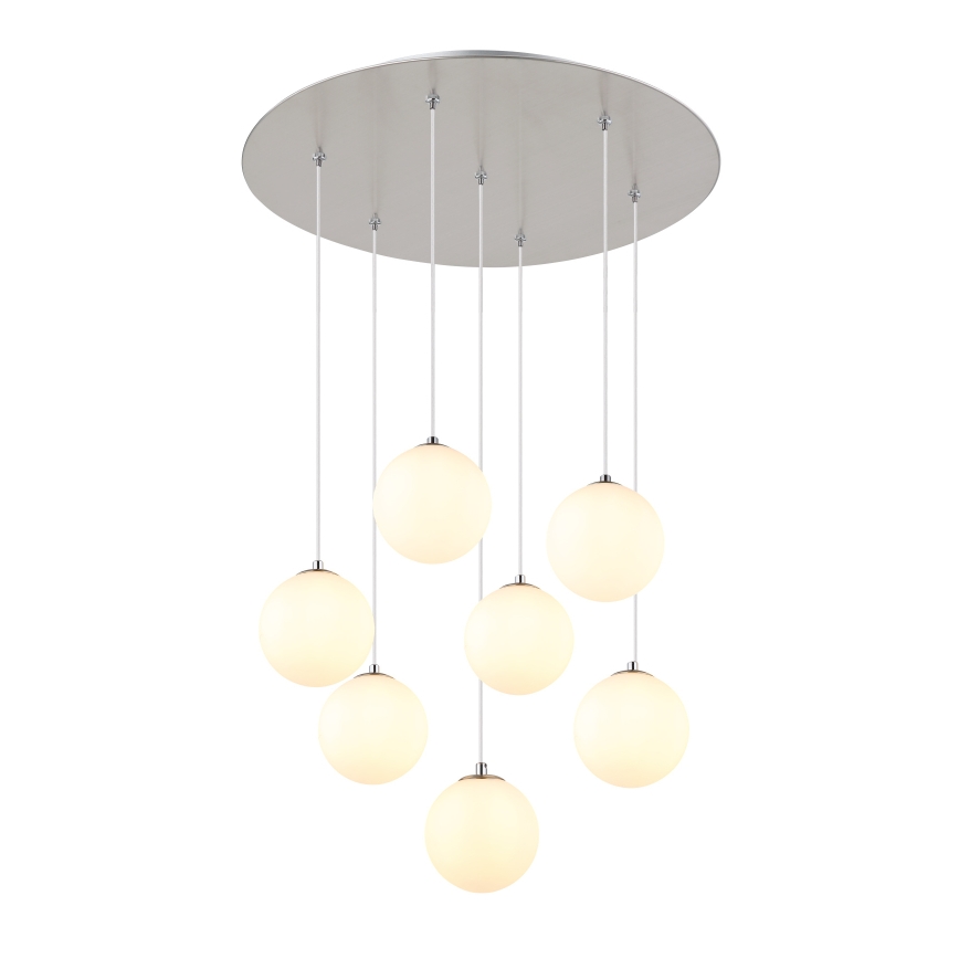Globo - LED Пендел 7xG9/3,5W/230V бял