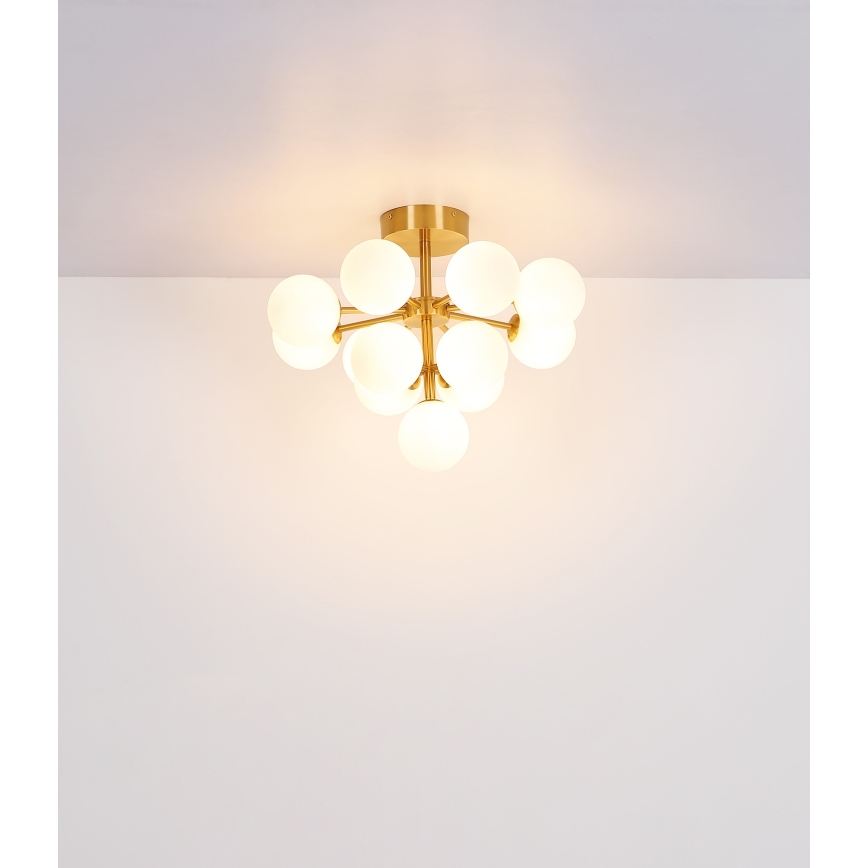 Globo - Полилей за повърхностен монтаж 13xG9/5W/230V Ø 56 см черен