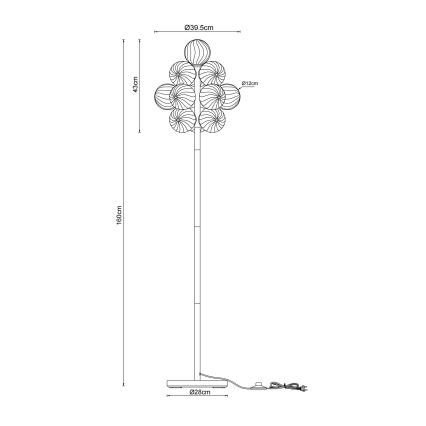 Globo - Подова лампа 13xG9/4W/230V