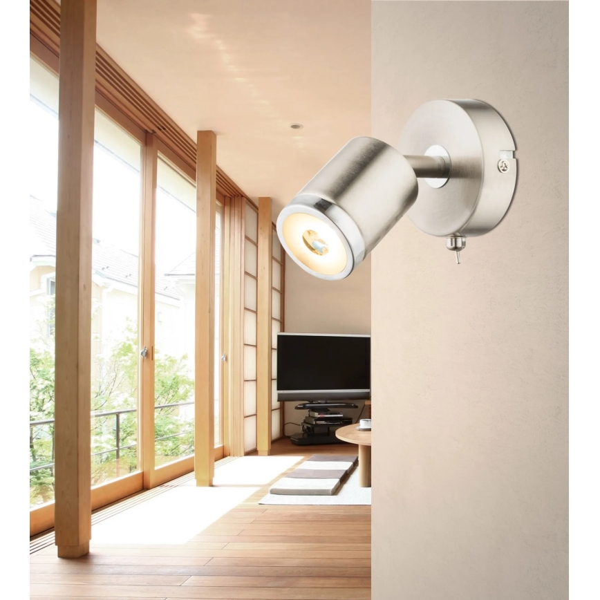 Globo - LED стенен насочваем спот LED/4W/230V