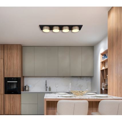 Globo - LED таванен плафон LED/40W/230V 3000K 86x20 см бежов