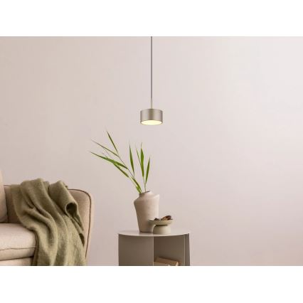 Globo - LED полилей на кабел LED/12W/230V 3000K, диаметър 15 см, месинг