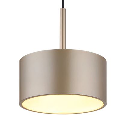 Globo - LED полилей на кабел LED/12W/230V 3000K, диаметър 15 см, месинг