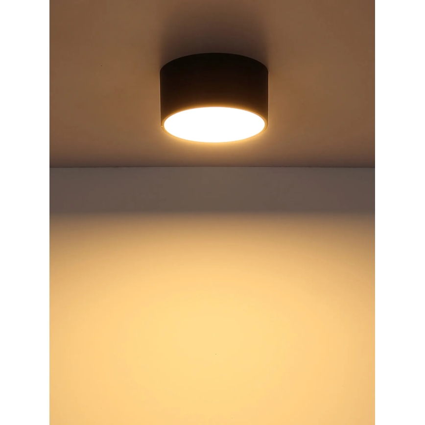 Globo - LED таванно осветително тяло LED/12W/230V 3000K Ø 15 см, черно