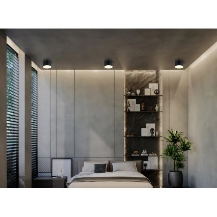 Globo - LED таванно осветително тяло LED/12W/230V 3000K Ø 15 см, черно