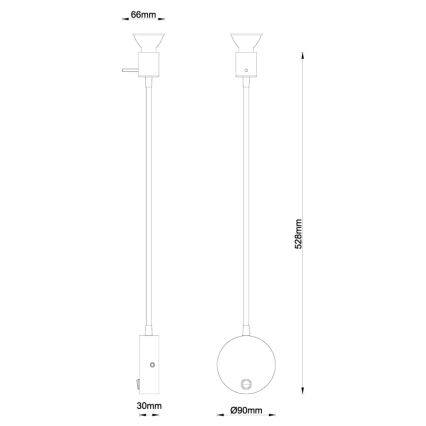 Globo - Аплик 1xGU10/35W/230V