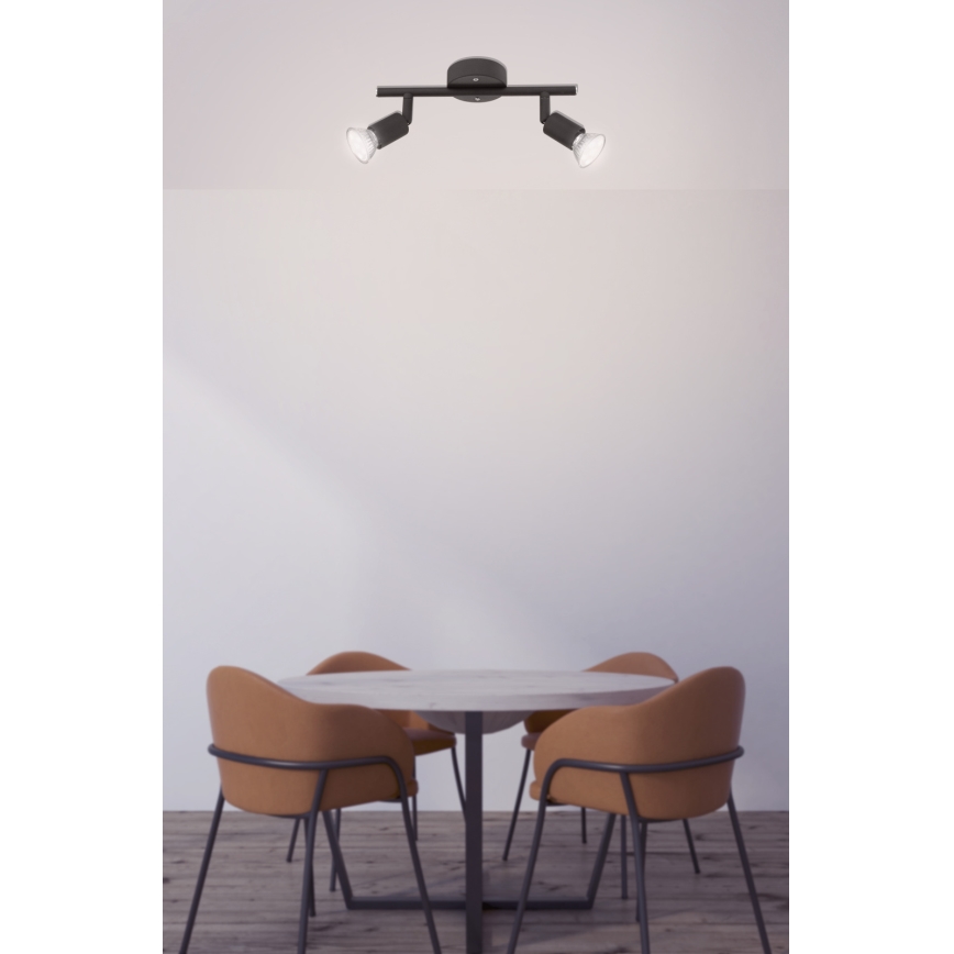Globo - LED Спот 2xGU10/3W/230V черен