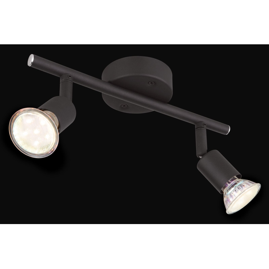Globo - LED Спот 2xGU10/3W/230V черен