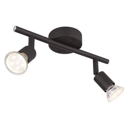Globo - LED Спот 2xGU10/3W/230V черен
