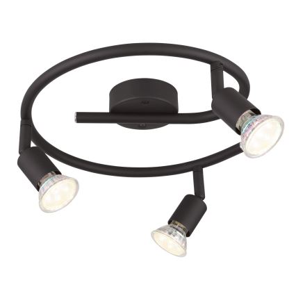 Globo - LED Спот 3xGU10/3W/230V черен
