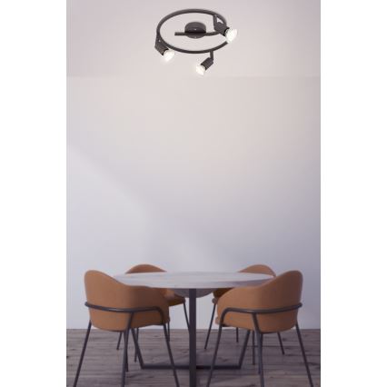 Globo - LED Спот 3xGU10/3W/230V черен