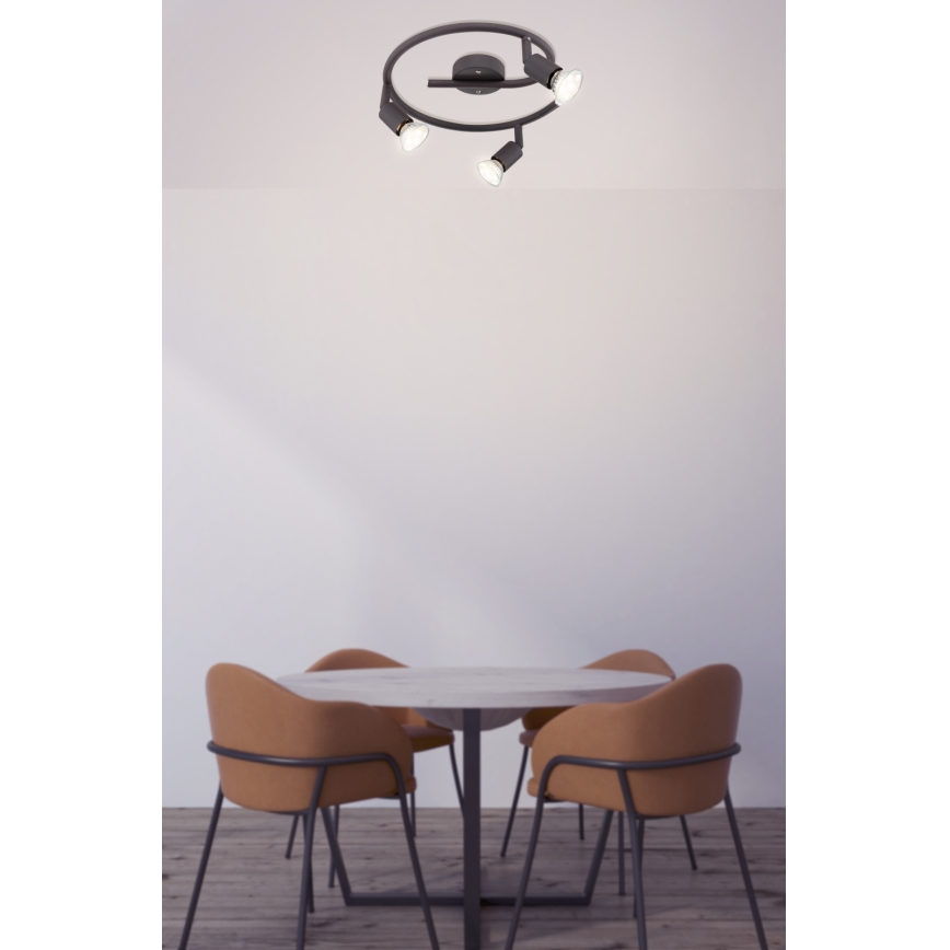 Globo - LED Спот 3xGU10/3W/230V черен