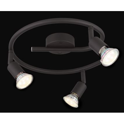 Globo - LED Спот 3xGU10/3W/230V черен