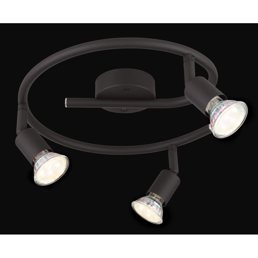 Globo - LED Спот 3xGU10/3W/230V черен
