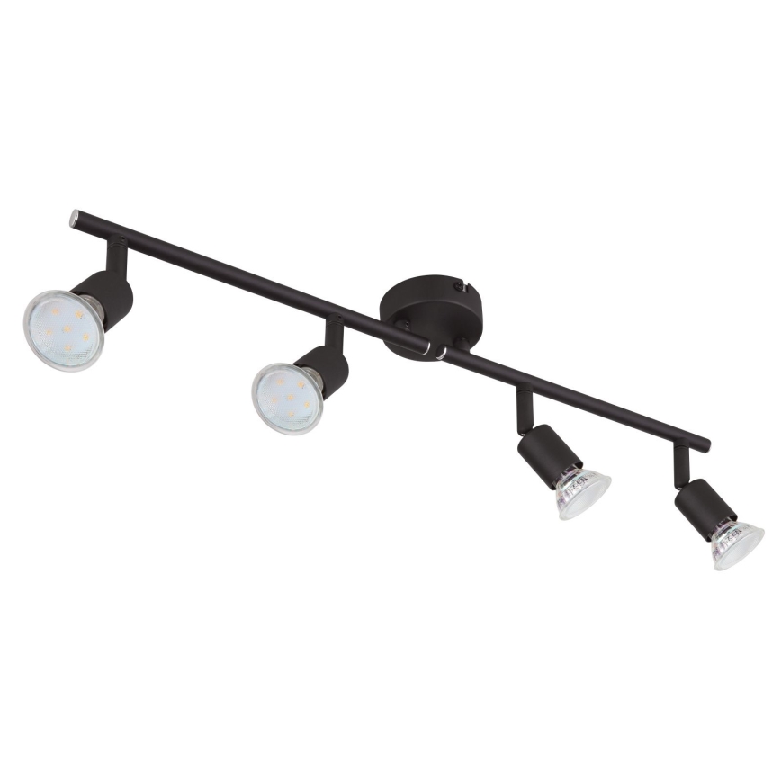 Globo - LED Спот 4xGU10/3W/230V черен