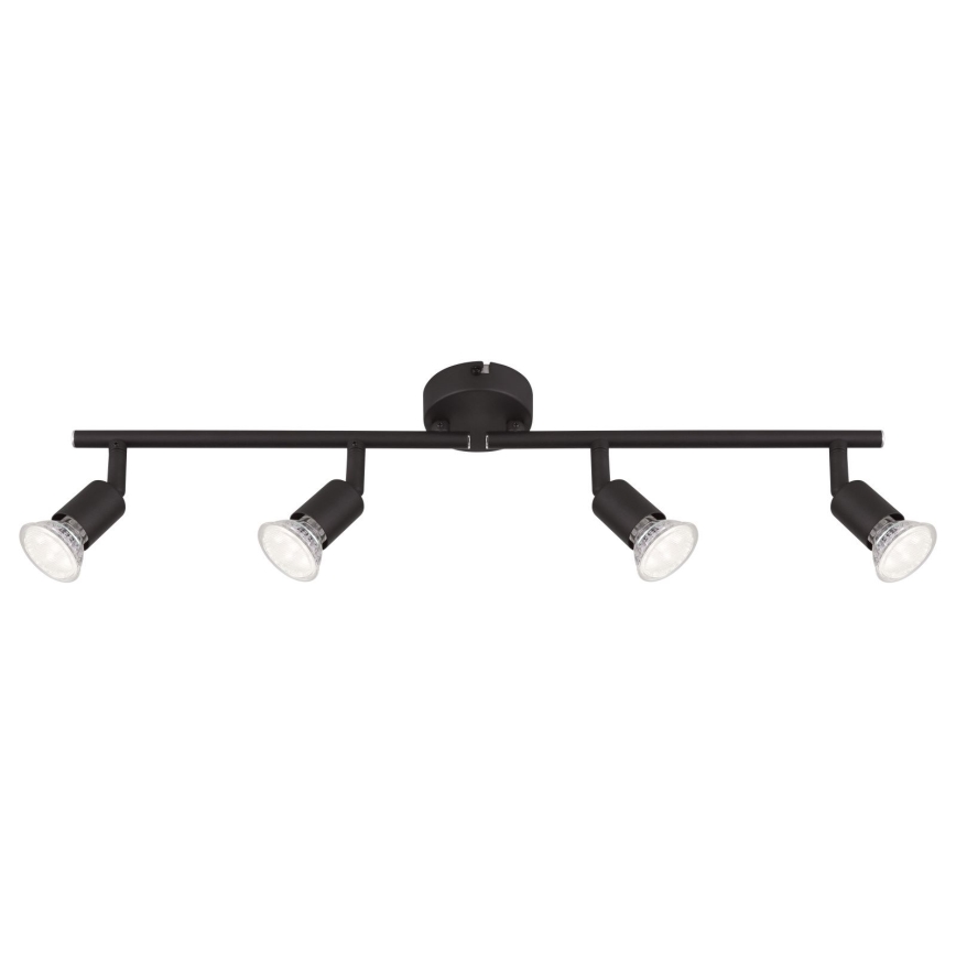 Globo - LED Спот 4xGU10/3W/230V черен