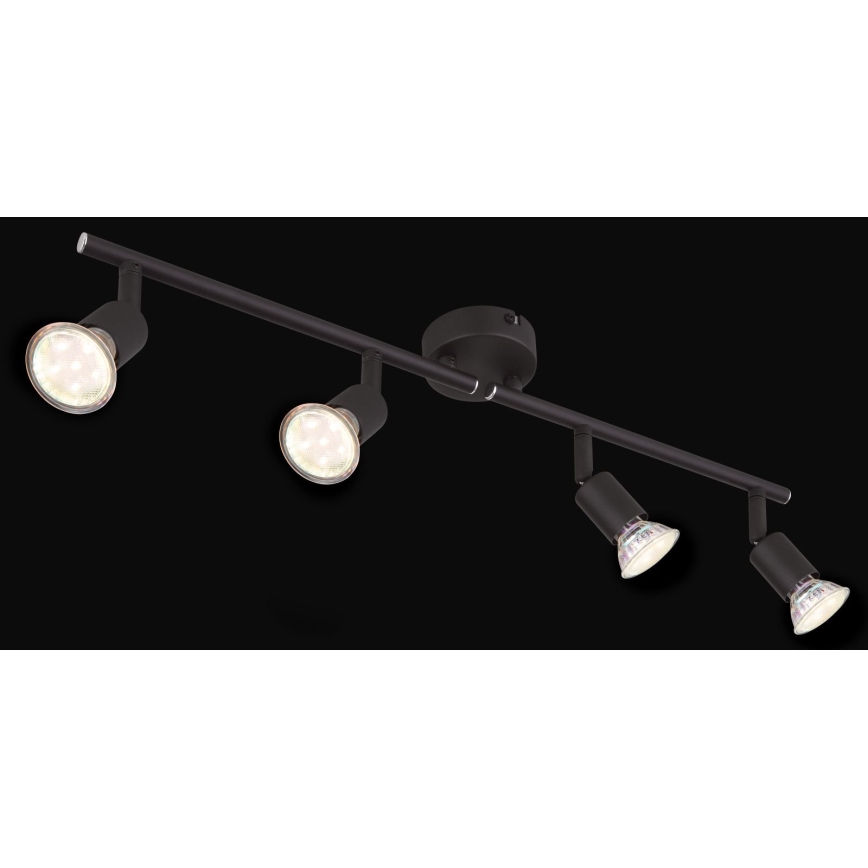 Globo - LED Спот 4xGU10/3W/230V черен