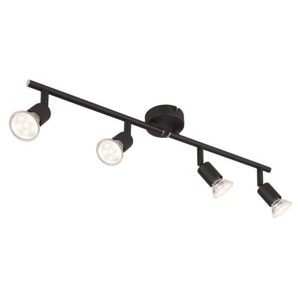 Globo - LED Спот 4xGU10/3W/230V черен