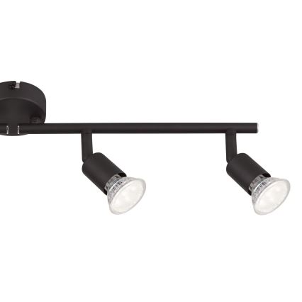 Globo - LED Спот 4xGU10/3W/230V черен