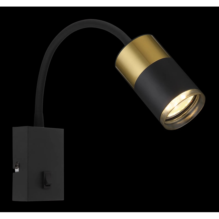 Globo - Спот аплик 1xGU10/25W/230V черен/златист