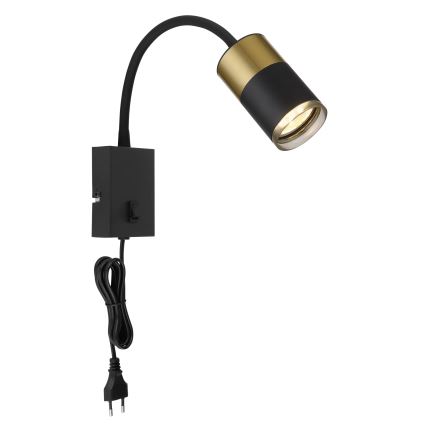 Globo - Спот аплик 1xGU10/25W/230V черен/златист