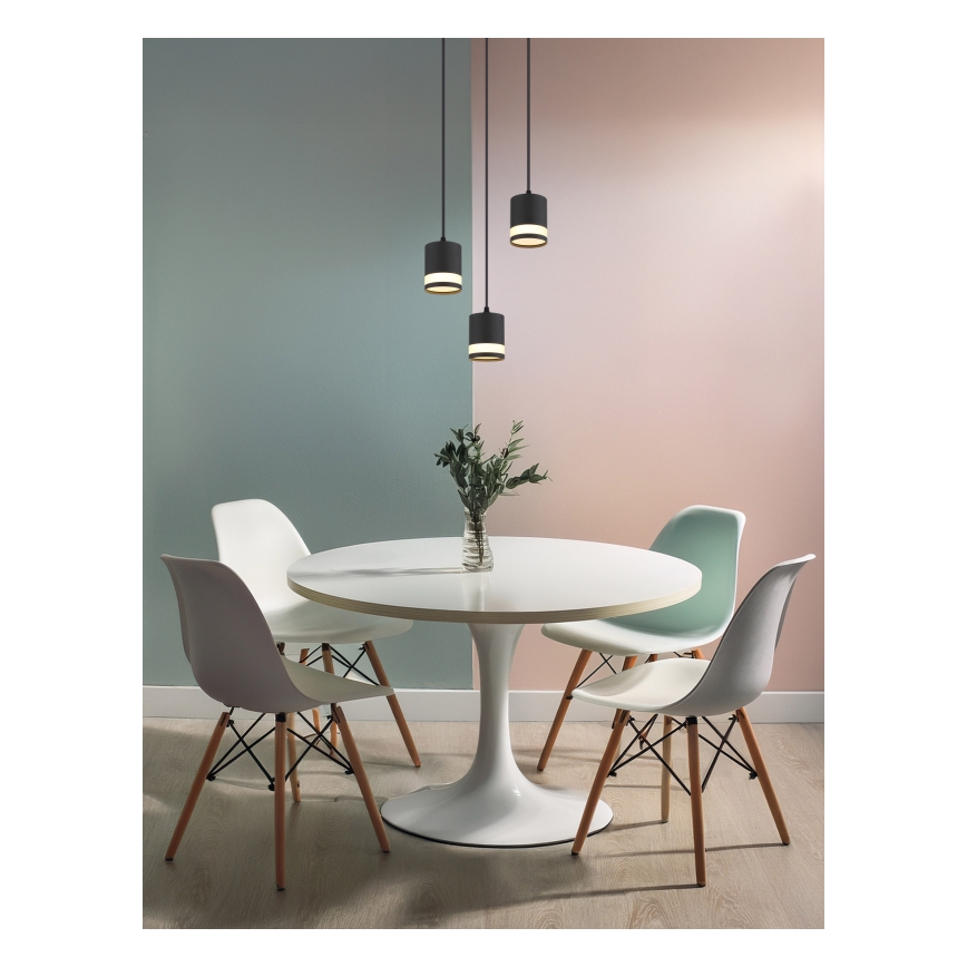 Globo - LED Пендел 3xGX53/7W/230V 3000K черен