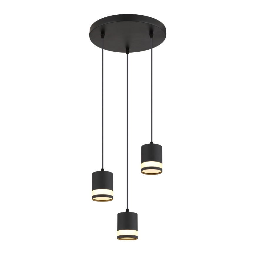 Globo - LED Пендел 3xGX53/7W/230V 3000K черен