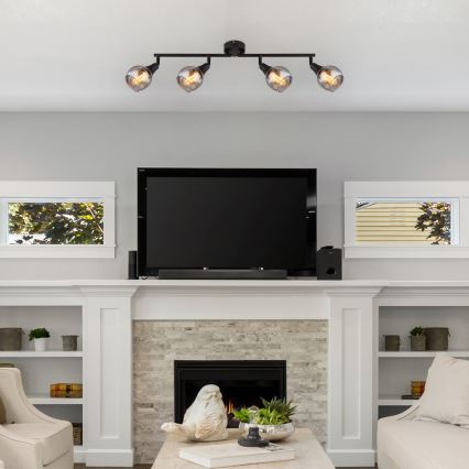 Globo - Спот 4xE14/40W/230V черен