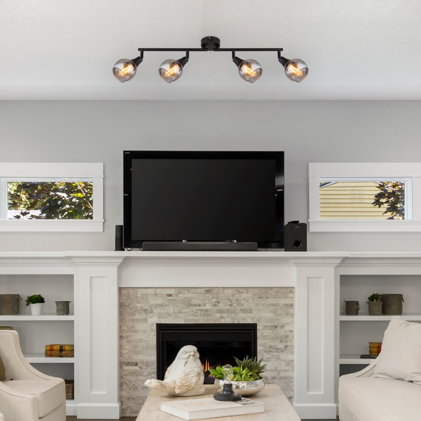 Globo - Спот 4xE14/40W/230V черен