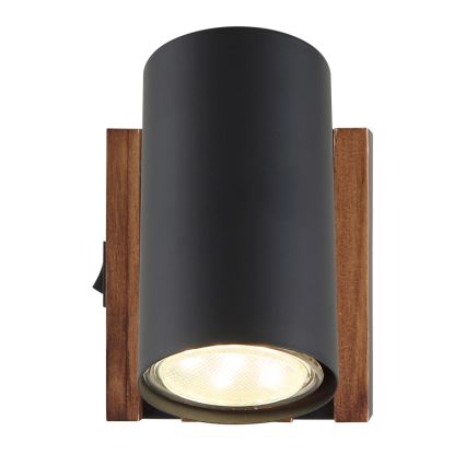 Globo - Спот аплик 1xGU10/25W/230V черен