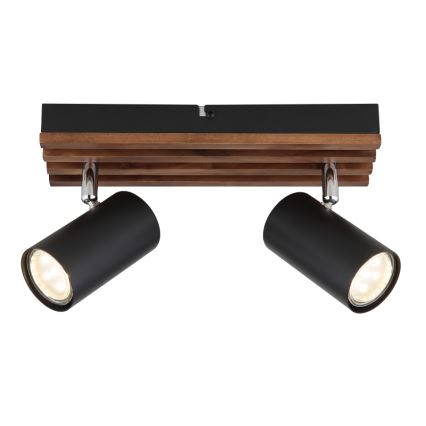 Globo - Спот 2xGU10/25W/230V черен