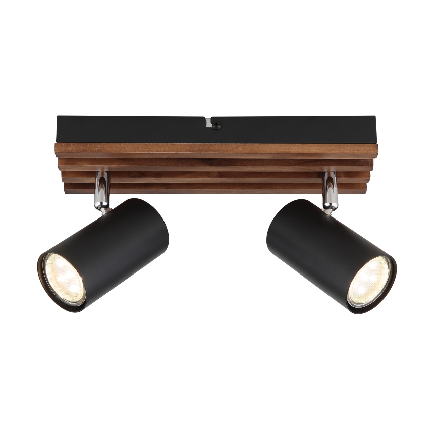 Globo - Спот 2xGU10/25W/230V черен