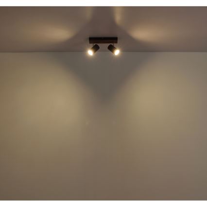 Globo - Спот 2xGU10/25W/230V черен