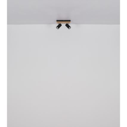 Globo - Спот 2xGU10/25W/230V черен