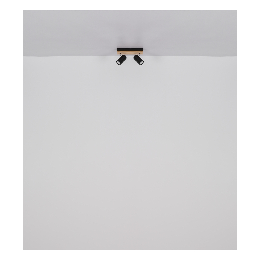 Globo - Спот 2xGU10/25W/230V черен