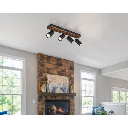 Globo - Спот 4xGU10/25W/230V черен