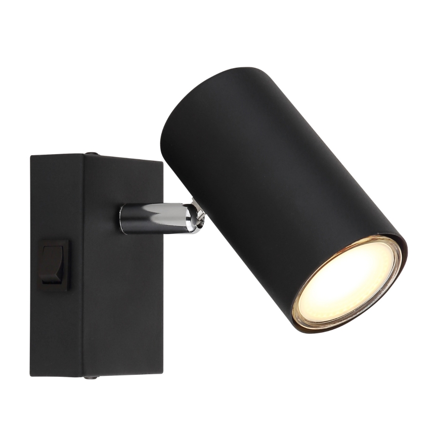 Globo - Стенен спот 1xGU10/25W/230V черен